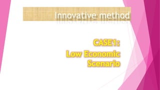 Innovative method
CASE1:
Low Economic
Scenario
 