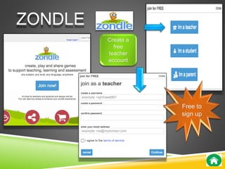 Create a 
free 
teacher 
account 
Free to 
sign up 
 