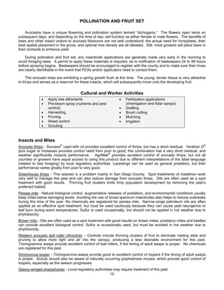 Aavocado production handling and manageent | PDF
