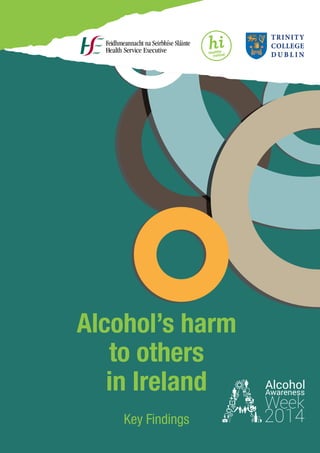 Alcohol’s harm
to others
in Ireland
Key Findings
 