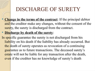 Comprehensive Overview of Contract of Guarantee in Business Law | PPTX