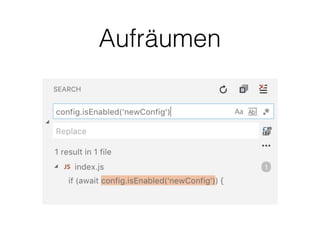 Aufräumen
 