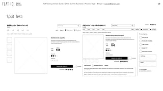 49A/B Testing Ultimate Guide / GPeC Summit Bucharest / Ricardo Tayar - @rtayar / ricardo@flat101.com
Split Test:
 