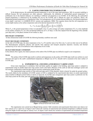 CFD Base Performance Evaluation of Earth-Air Tube Heat Exchanger for ...