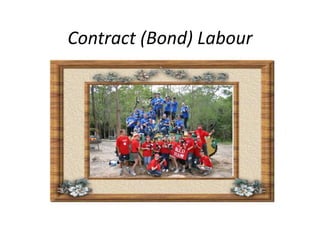 Contract (Bond) Labour
 