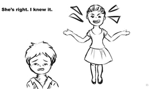 She’s right. I knew it. 21 
 