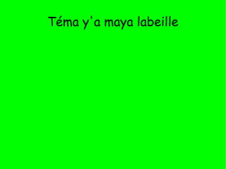 Téma y'a maya labeille
 