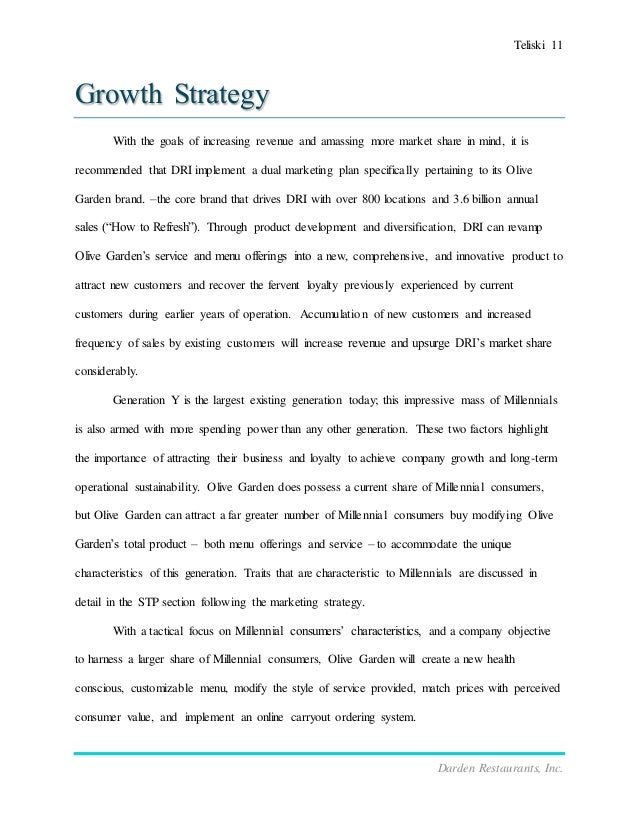 Darden Marketing Plan