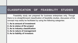 INTRODUCTION TO FEASIBILITY STUDY AND PROJECT MONITORING | PPTX