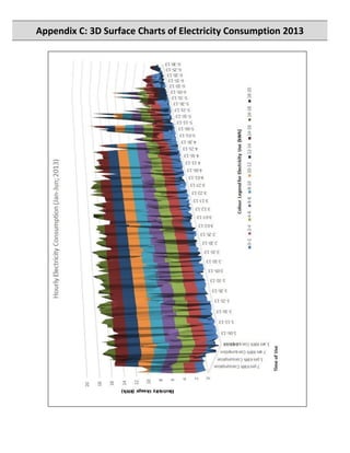 Appendix C: 3D Surface Charts of Electricity Consumption 2013
 