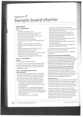 Sample board charter Appendix A