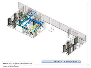FAIRFIELD GOLDEN HEIGHT,BANGALORE
Created by : Vivek Parcha
GROUND FLOOR: 3D VIEW - SERVICES
 