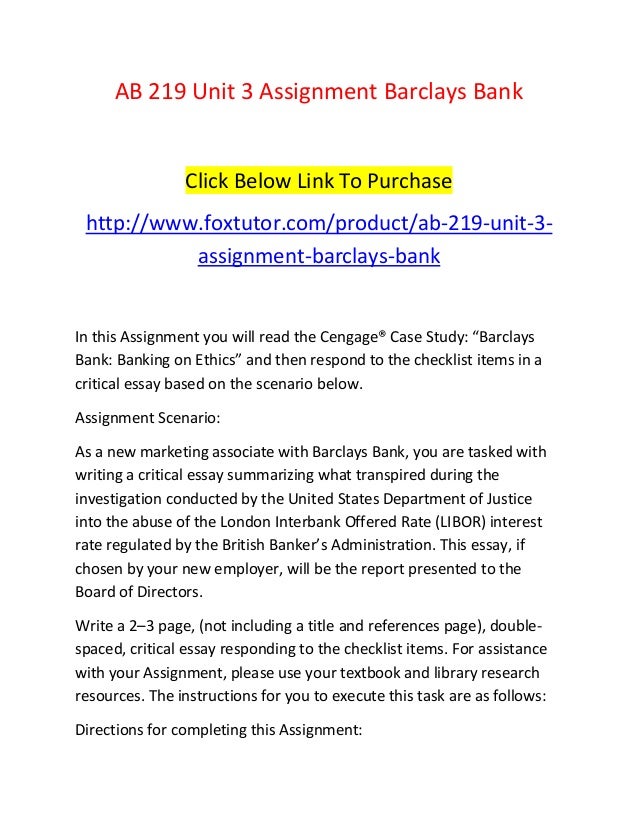 Marketing assignment essay instructions