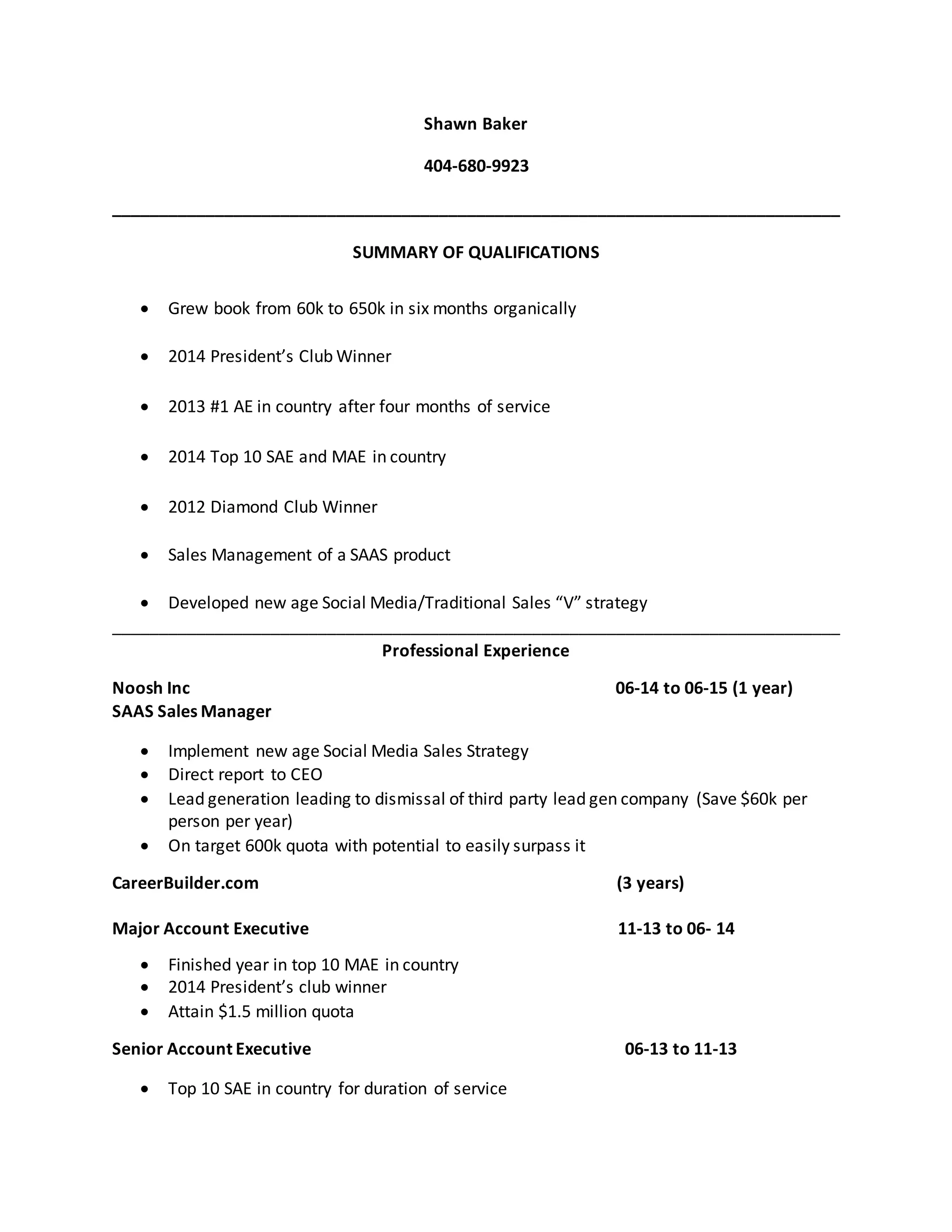 Shawn Baker Resume1 PDF Shawn baker resume1 pdf