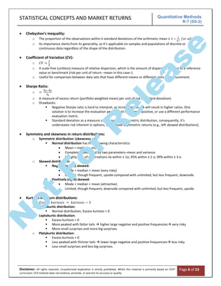 Quantitative methods - Level I - CFA Program | PDF