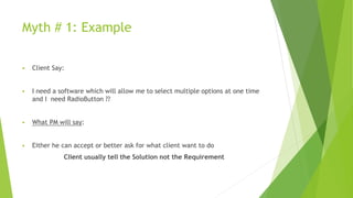 Myths in Software Requirements | PPTX