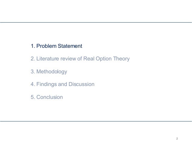 Master thesis real options