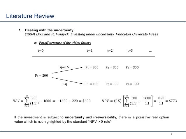 Master thesis real options