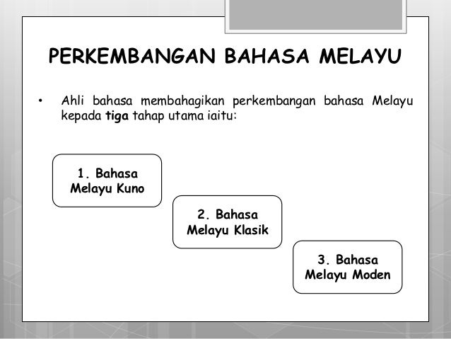 Asal Usul Bahasa Melayu