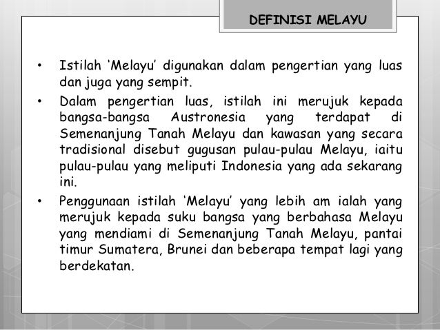 Definisi Melayu Menurut Tokoh Lessons Tes Teach