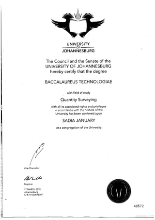 Btech certificate | PDF