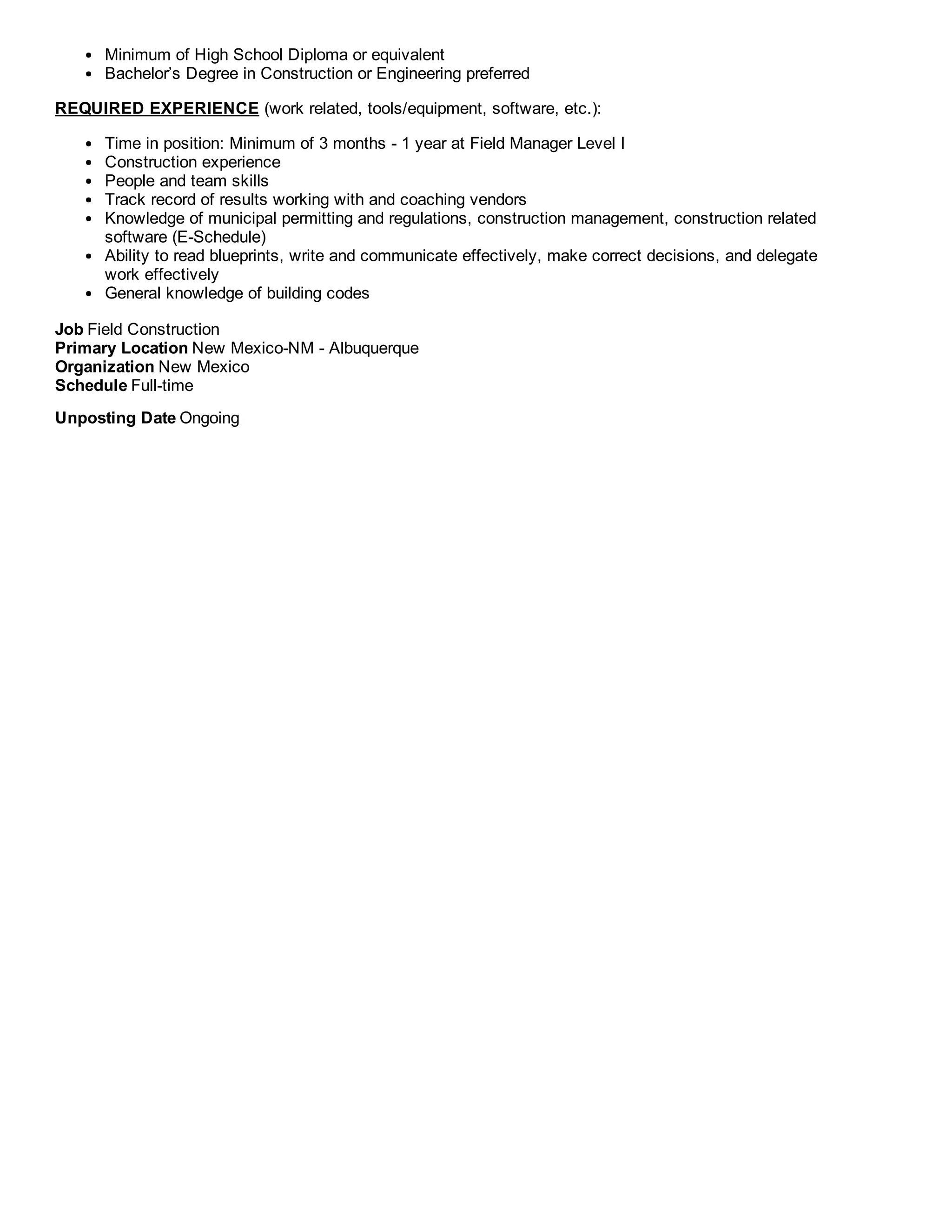 Commercial Construction Superintendent Salary