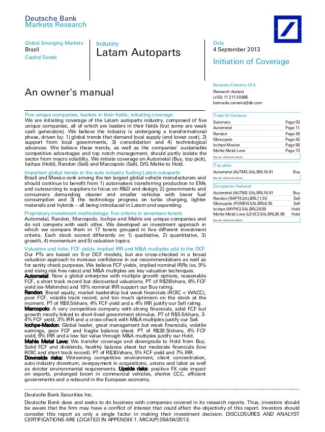 Autoparts Initiation 2013