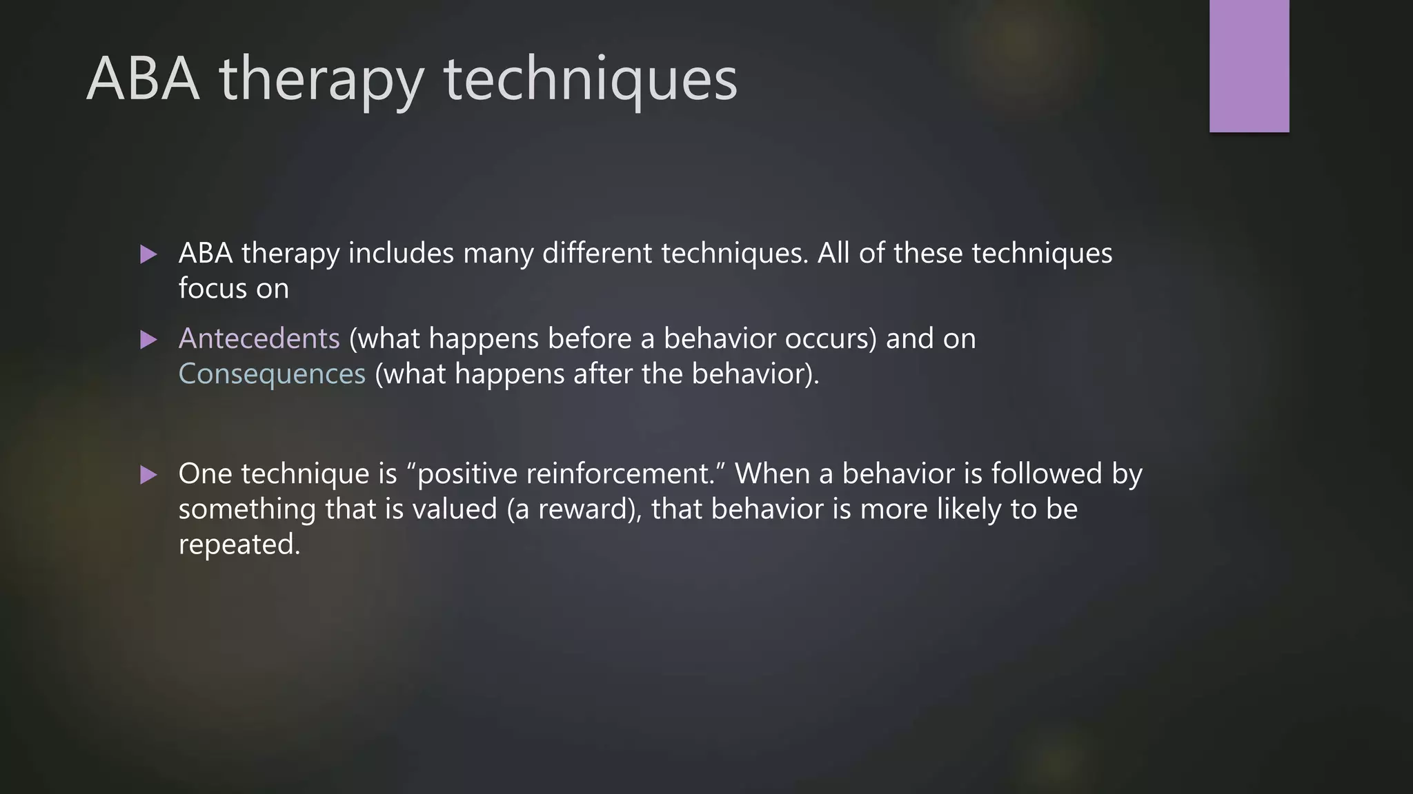 ABA- Applied behavior analysis | PPTX