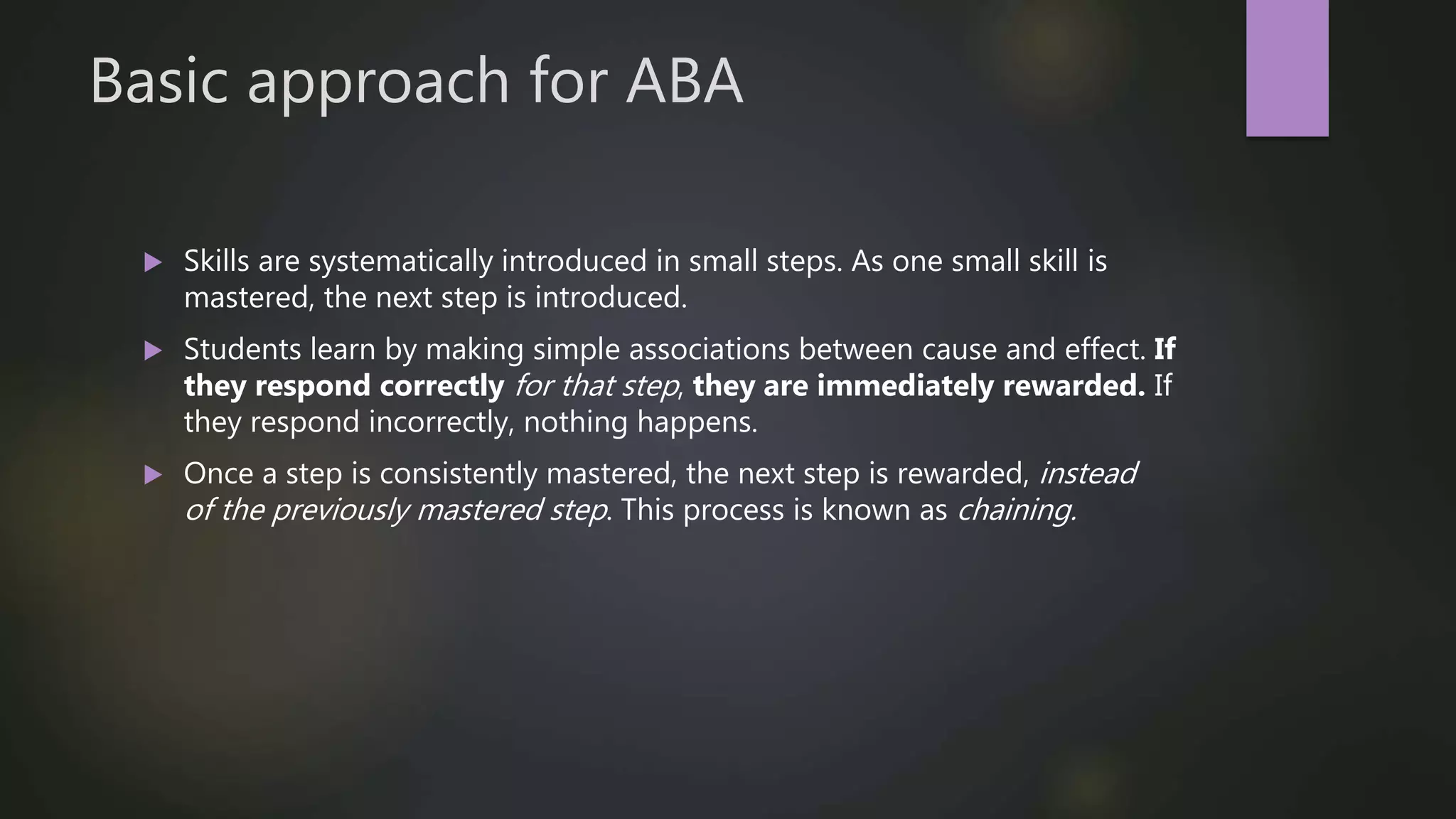 ABA- Applied behavior analysis | PPTX