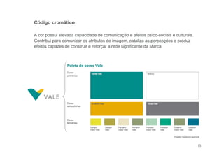 15
Código cromático
A cor possui elevada capacidade de comunicação e efeitos psico-sociais e culturais.
Contribui para comunicar os atributos de imagem, cataliza as percepções e produz
efeitos capazes de construir e reforçar a rede significante da Marca.
Projeto Cauduro/Lippincott
 