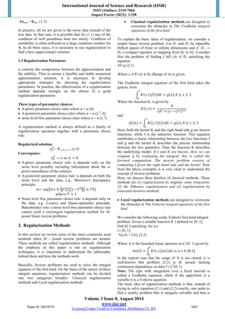 Regularization Methods to Solve | PDF