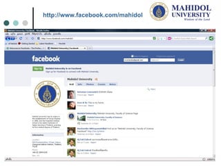 http :// www . facebook . com / mahidol 