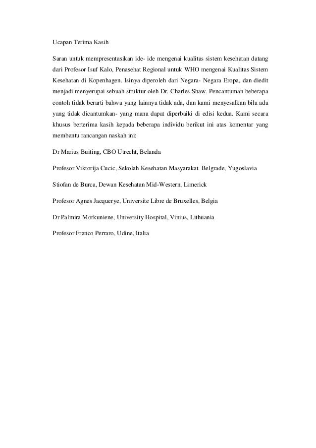 Latar Belakang untuk Kebijakan Kualitas Nasional dalam 