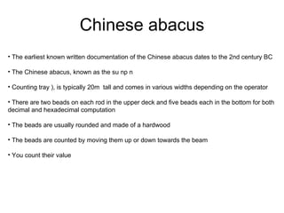 Chinese Abacus Tutorial Abacus | PPT