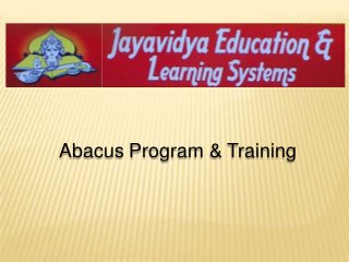 Abacus Program & Training

 