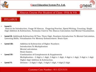 Abacus, vedic mathematics introduction and proposal for schools | PPTX