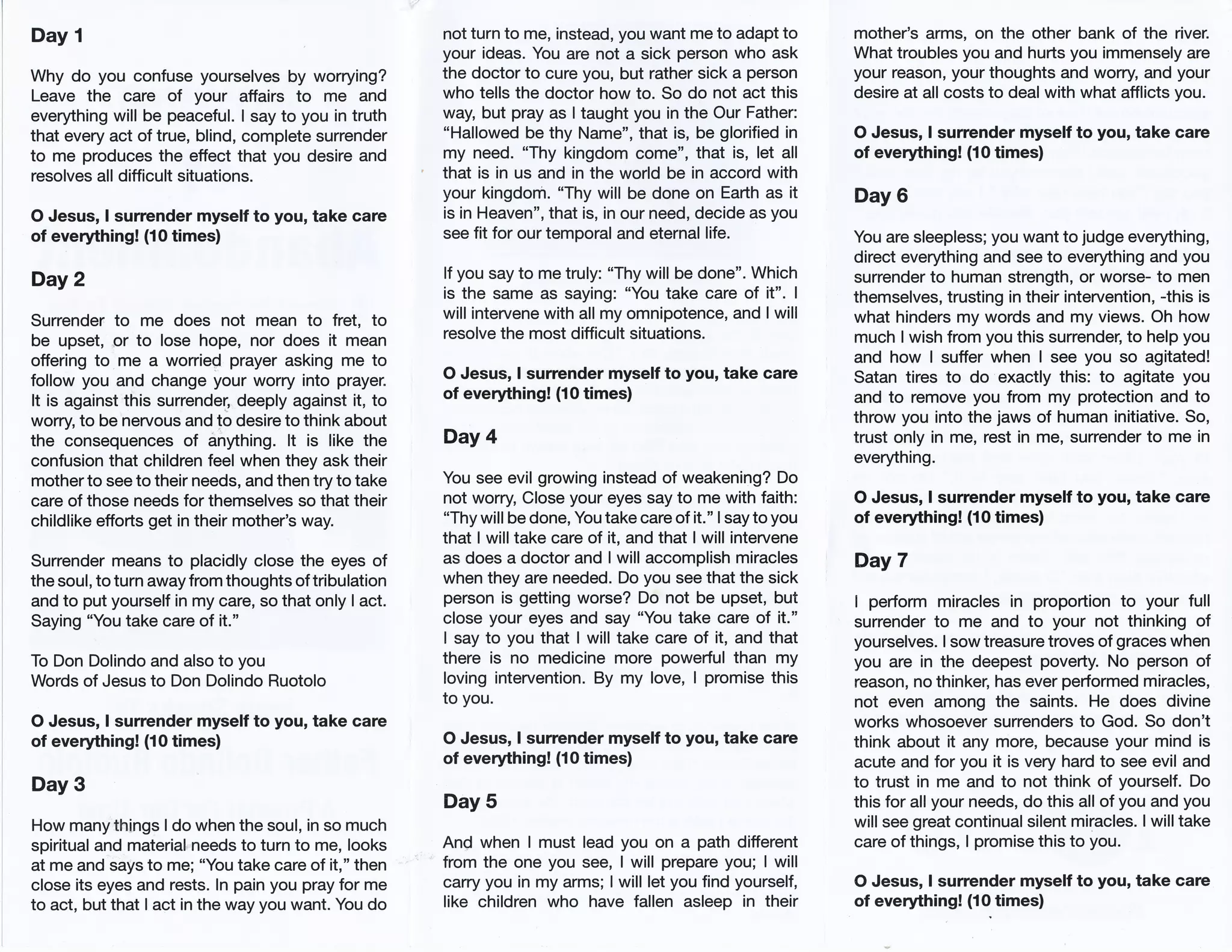 Novena of Abandonment | PPT