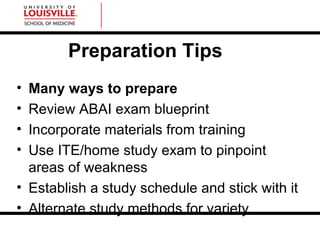 Strategies for the ABAI Exam | PPT