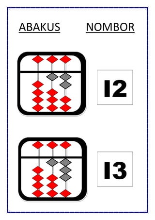 ABAKUS NOMBOR
I3
I2
 