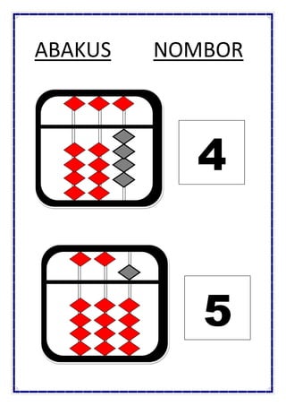 ABAKUS NOMBOR
4
5
 