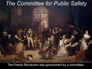 The so-called “Committee for Public Safety” under the
chairmanship of Maximillian Robespierre, chose who to guillotine.
 