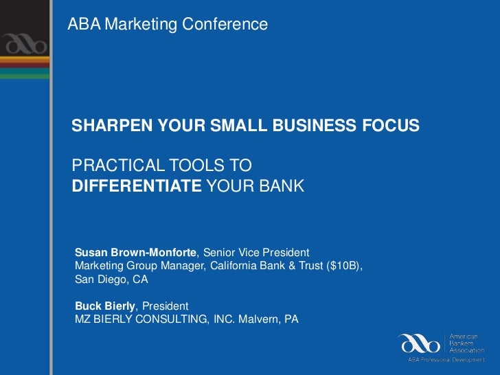 Sharpen Your Small Business Focus