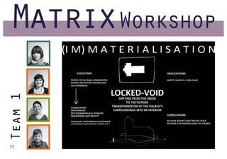 MatrixWorkshop
 Team 1




33
 