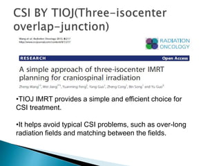 craniospinal irradiation | PPTX