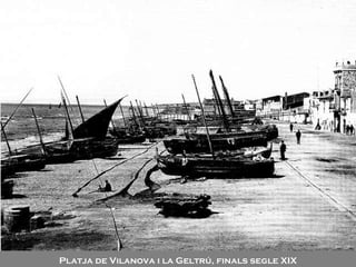 Platja de Vilanova i la Geltrú, finals segle XIX 