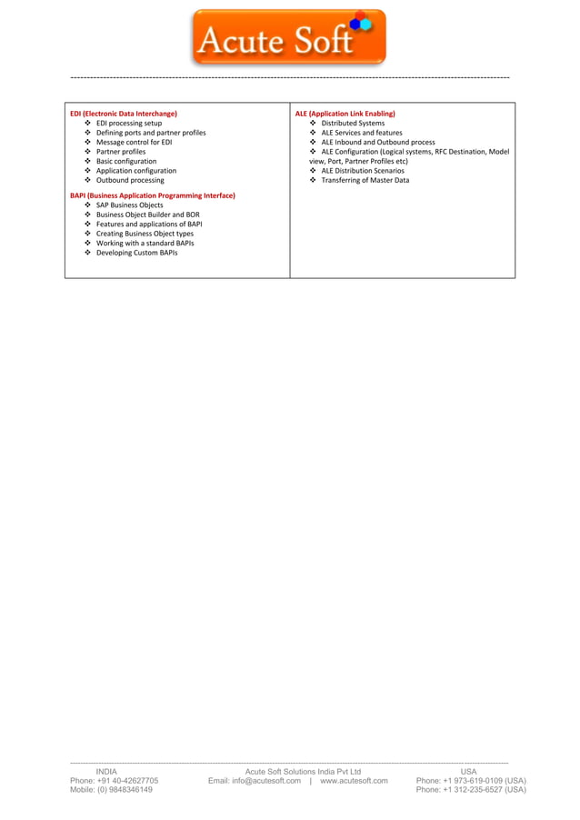 Sap Abap Online Training Pdf