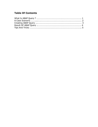 Abap query | PDF