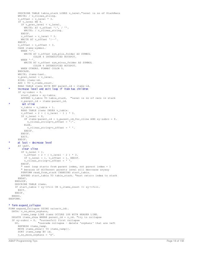 Abap Tips