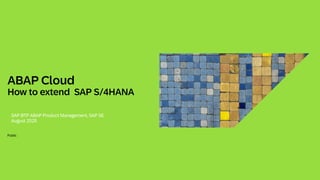 Extending SAP S/4HANA with ABAP Cloud: Modern Cloud-Ready Development ...