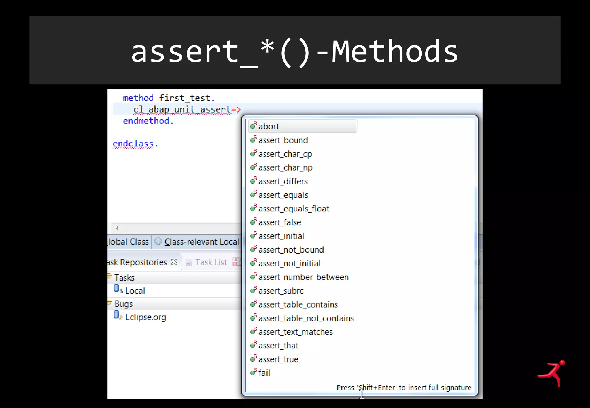 assert_*()-Methods
 